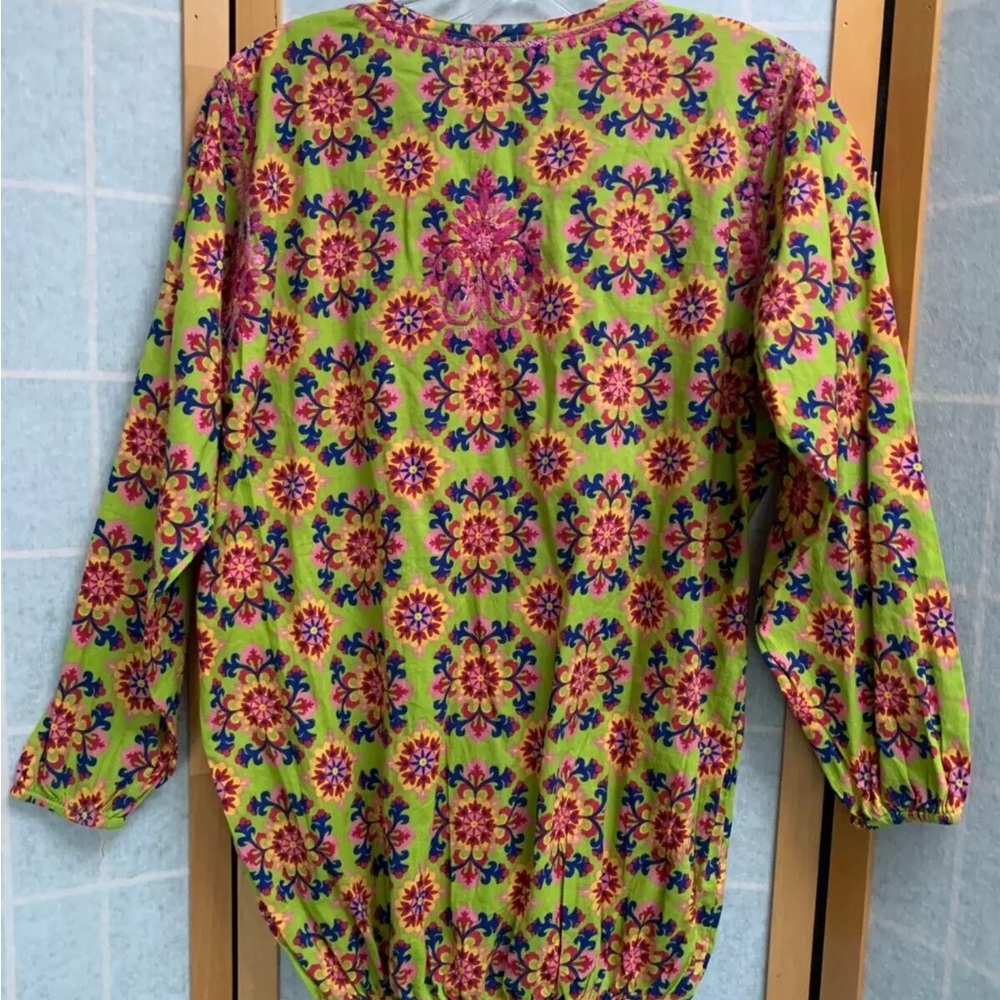 Kimaya Kama NWT beautiful Embroidered Blouse L XL - Picture 2 of 11